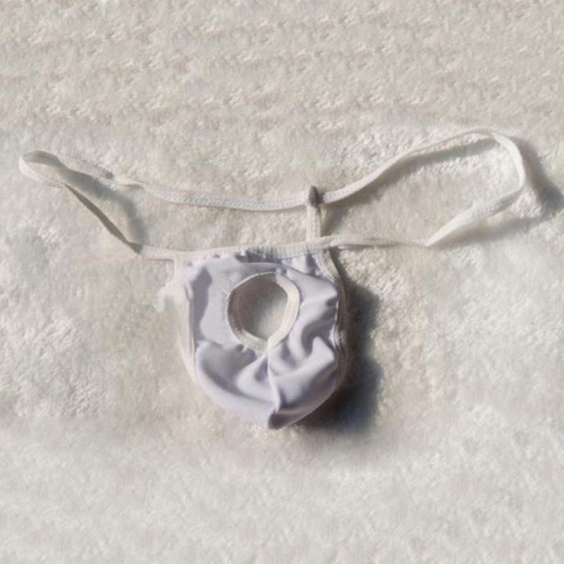 Sexy Men Lingerie Underwear T-back Open Front Bugle Pouch G-String Thong Briefs