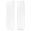 Tête de lit - MAISON EXCLUSIVE - Avec oreilles - Similicuir blanc - Hauteur réglable - Pieds en bois