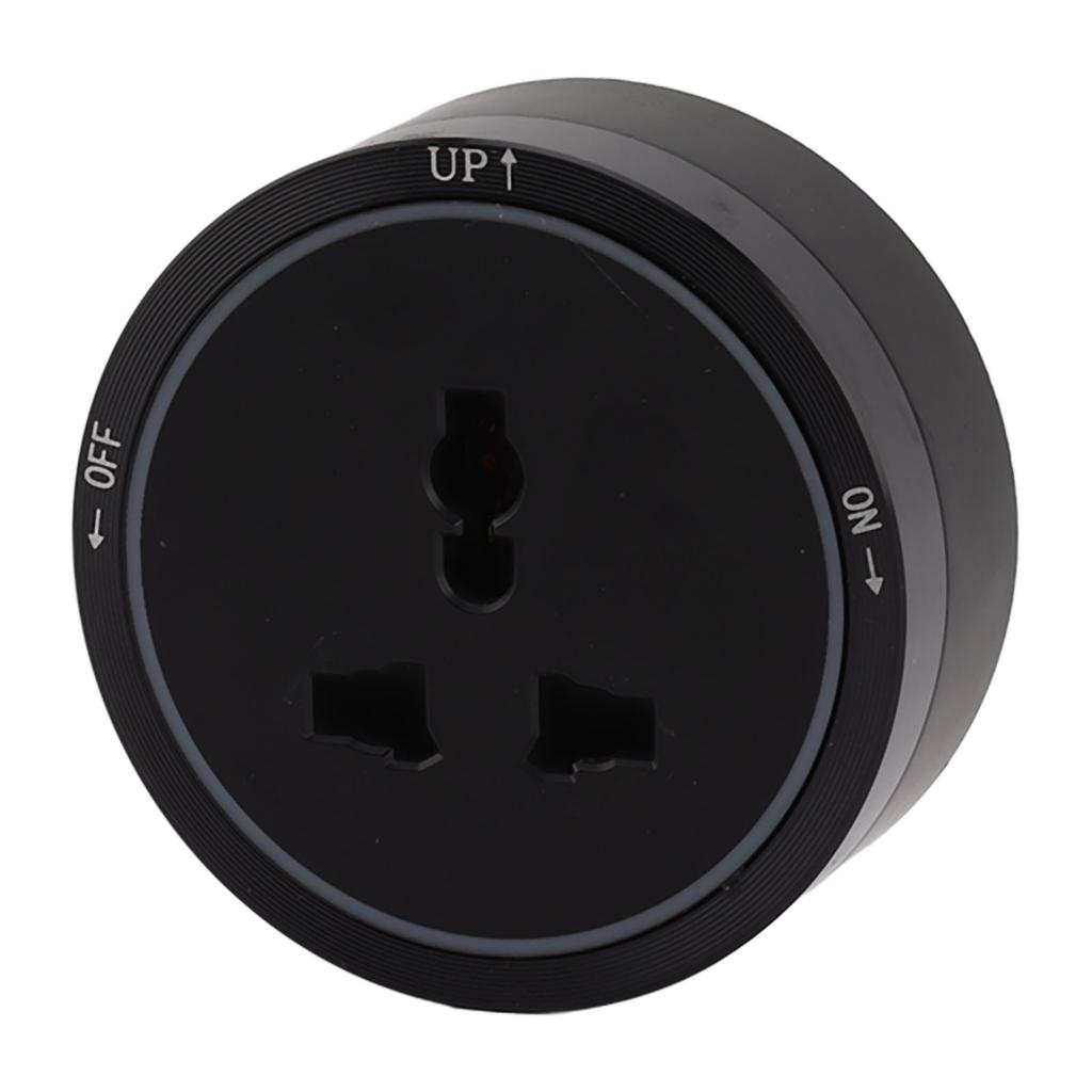 Presa Elettrica a Binario Socket Nero Orizzontale Rimovibile Adattatore Prese Elettriche a Muro