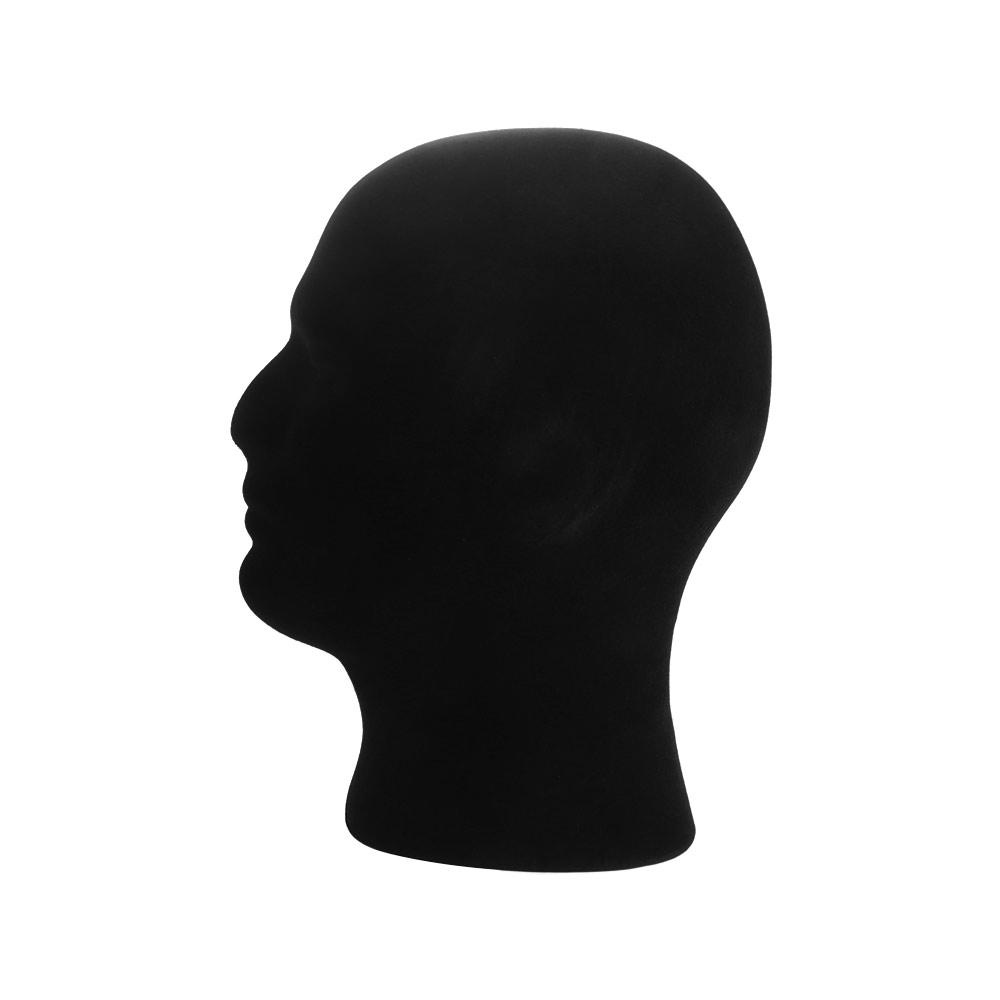 Wig Foam Head Model Black Color Display Stand Rack Male Mannequin Head  Photography Prop