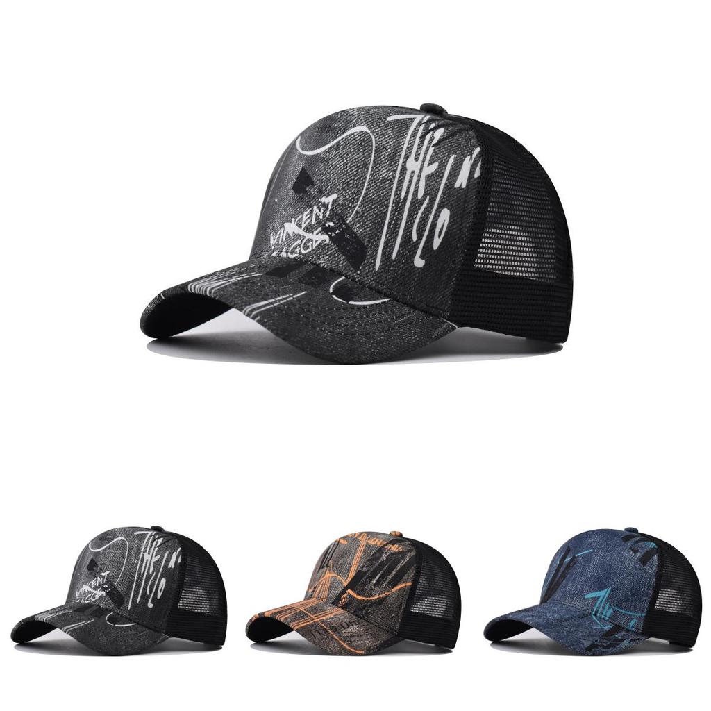Gradient Hat Printed Embroidered Baseball Hat Fashionable Breathable