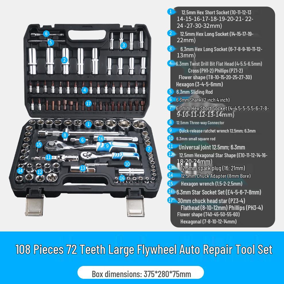 Shangjiang Multi-function Ratchet Wrench and Spark Plug Socket Set for Car Maintenance