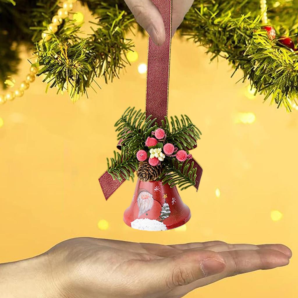 Jingle Bell Metal Pendant Home Decor Front Door Hanger Bells Decorations For Wall Classroom Wreaths Window Staircase Tree Mantel
