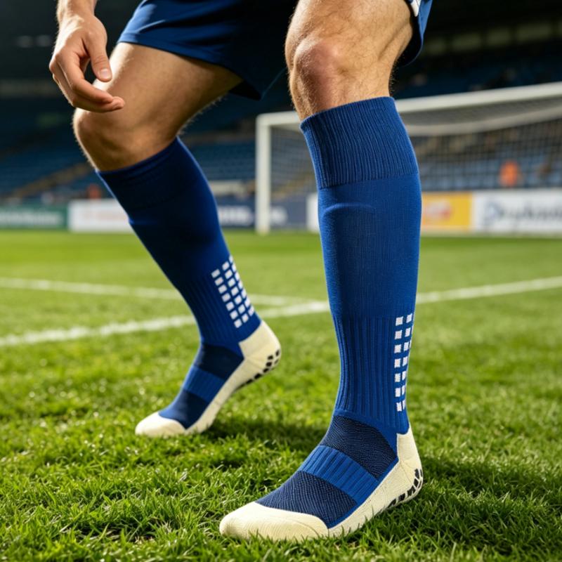 High Quality Factory Knitted Winter Nylon Customized Colors Breathable Men's Comfortable Football Knee/Crew Socks