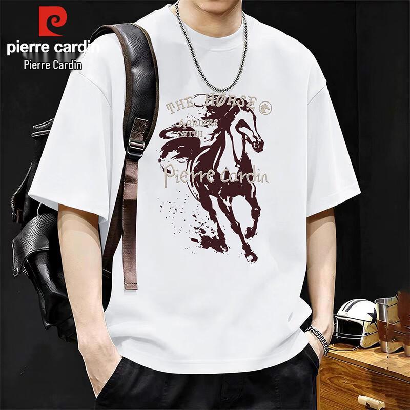 

Pierre Cardin Men s Short Sleeve Loose Casual T-Shirt L