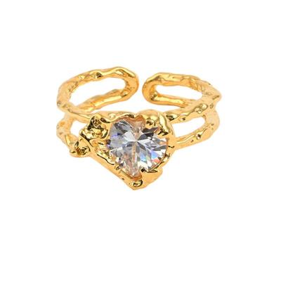 LAYERMOOD 24 Foil Big Point Ring-gold