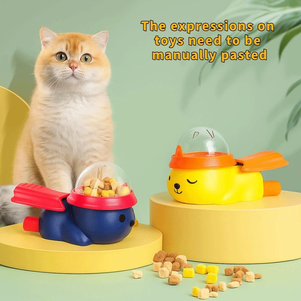 Plastic Dog Puzzle Feeder Cartoon Pet Interactive Toy Dog Food Dispenser Mealtime Fun