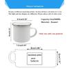 Merci Maitre French Print Mug Creative Coffee Cups Drinks Enamel Cup Vintage Handle Drinkware Thanks Graduate Gifts for Teacher