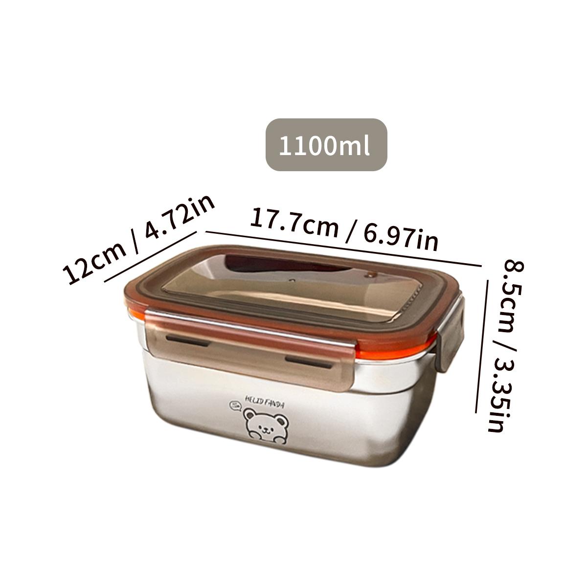 

Контейнер для хранения продуктов из нержавеющей стали 304 с крышкой, герметичный, не протекающий, для сохранения свежести продуктов, нагреваемый