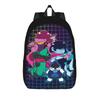 Deltarunes  Berdly And Kris Backpack for Men Women Cool Student Hiking Travel Daypack Video Games Laptop Canvas Bags Sports