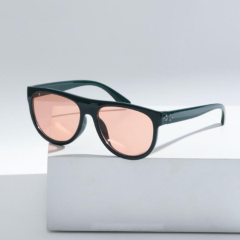 European and American personalized outdoor sunshade pilot sunglasses women's large frame face small anti-ultraviolet sunglasses
