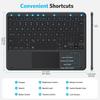 Silent Seven-Color Backlit Bluetooth Keyboard for Apple & Huawei Tablets, Connects to Mobile Phones