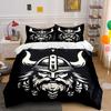 Viking Face with Helmet. Bedding Sets Duvet Cover Sets Duvet Covers Pillowcases(1*Duvet Cover 2*Pillowcases Without Duvet Insert)