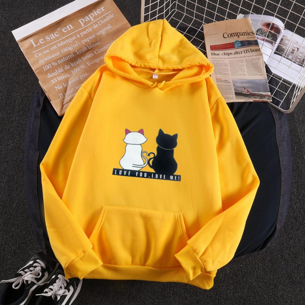 Factory direct sales hooded fleece sweater women's 2019 autumn and winter Korean version loose women's tops versatile trend students