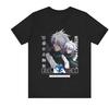 2026 New Bleach Toshiro Hitsugaya Dual‑Portrait Graphic‑Print Unisex Oversized T‑Shirt, Vertical Kanji Title Print Casual Street‑Wear Top