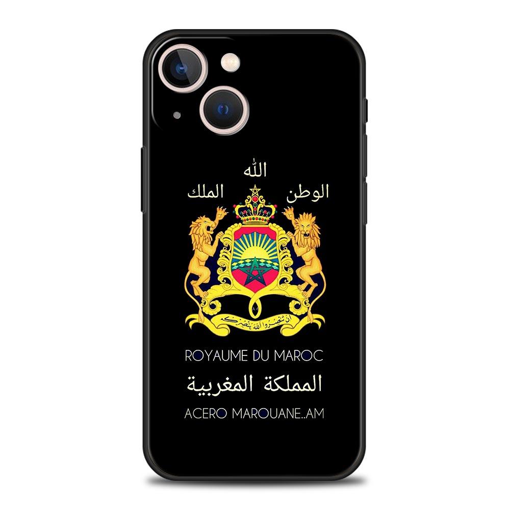 Phone Case For iPhone 16 15 14 13 12 11 Pro Max XS X XR SE 7 8 Plus Shell Moroccan Flag Morocco Passport iPhone 16e Cover