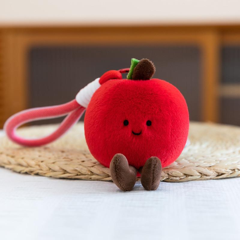 Cute Fruit Plush Keychain With Pp Cotton Filling For Kids Girls And Boys