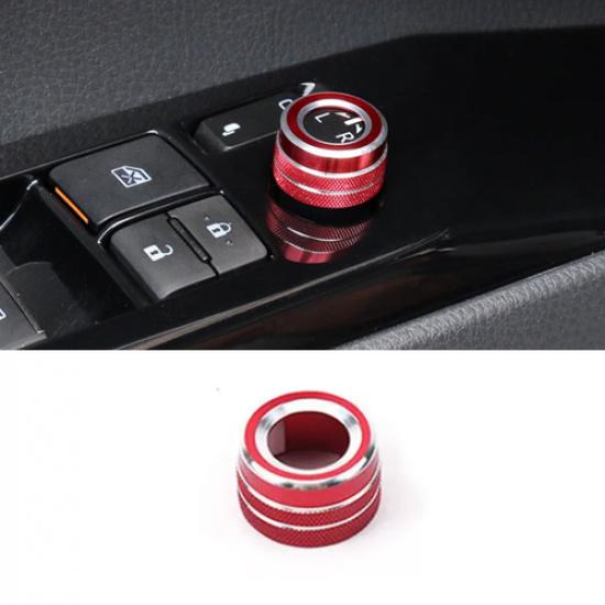 Red Rearview Mirror Adjust Knob Trim Cover For Toyota Camry 2018-2025