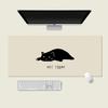 Cute Black Cat Mouse Pad Girl Large Computer Office Game Table Mats XXL Rubber PC Keyboard Mousepad Anti-slip Long Desk Pads