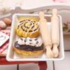 FUN 72pcs Mini Rolling P for Crafts Small Wooden Rolling P for Kids Wood Dough Roller Models for Baking Dollhouse Kichen Accessories - 1.96 Inch