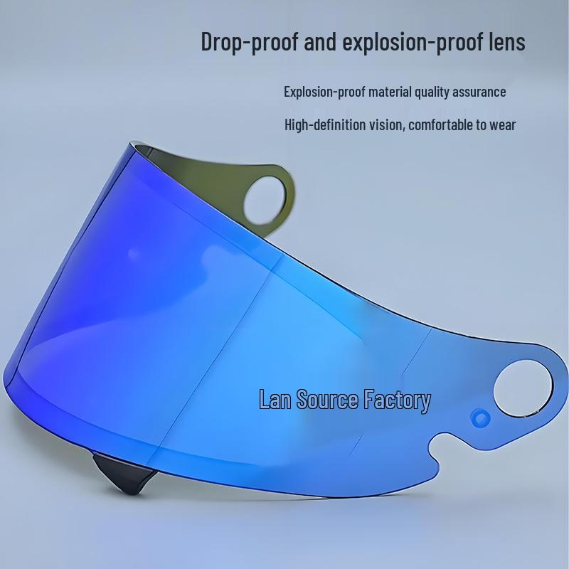 Glamster Retro Helmet Lens - CPB-1V Electroplated Color-Changing Universal Sun Protection