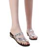 Fashion 2025 Fashion Ladies Shoes Pinch Toe Women's Slippers New Crystal Outdoor Casual Summer Comfortable Best Seller Wedge Slippers