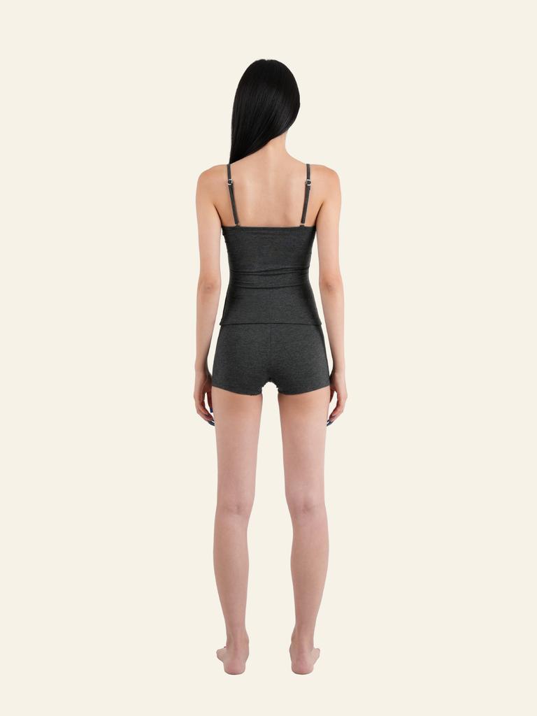 Deoineoseu Tight Sleeveless Top (Dark Melange)