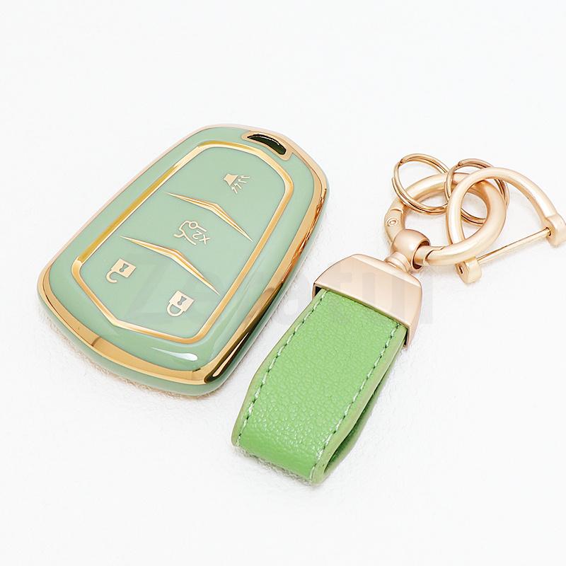 4 Buttons Tpu Keyless Car Key Cover Case Auto Keychain For Cadillac Escalade Esv Xt5 Xt4 Xt6 Ct5 Ct6 Ct4 Xts Accessories