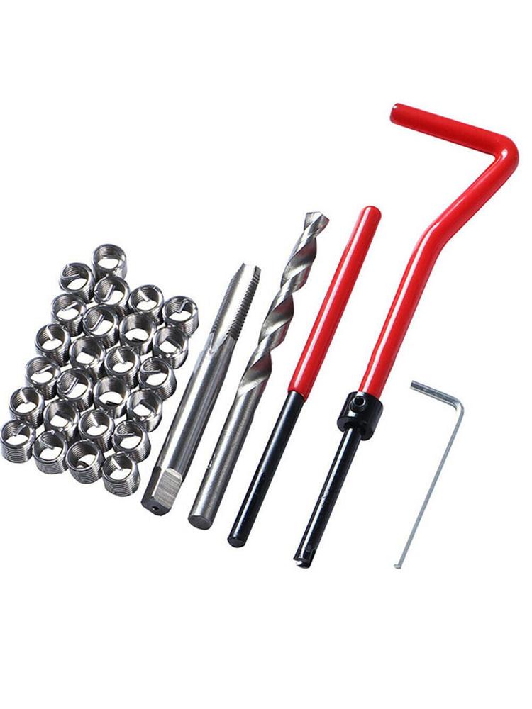 M6 Car Pro Coil Drill Tool Metric Thread Repair Insert Kit M6 forCar Repair Tools Coarse Crowbar Screw Tooth Repair ki M6 Car Pro Coil Drill Tool Metric Thread Repair Insert Kit M6 forCar Repair Tools Coarse Crowbar Screw Tooth Repair ki