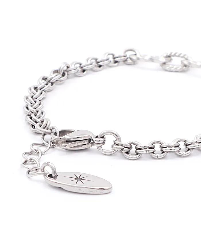 Vintage Chain Layered Bracelet (PLT-BR-082_SV)