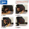 JIDIXIAN Red ABS Interior Decoration Trim Fit for Jeep Wrangler TJ 1997-2006 Car Instrument Panel Horn A/C Switch Accessories we1