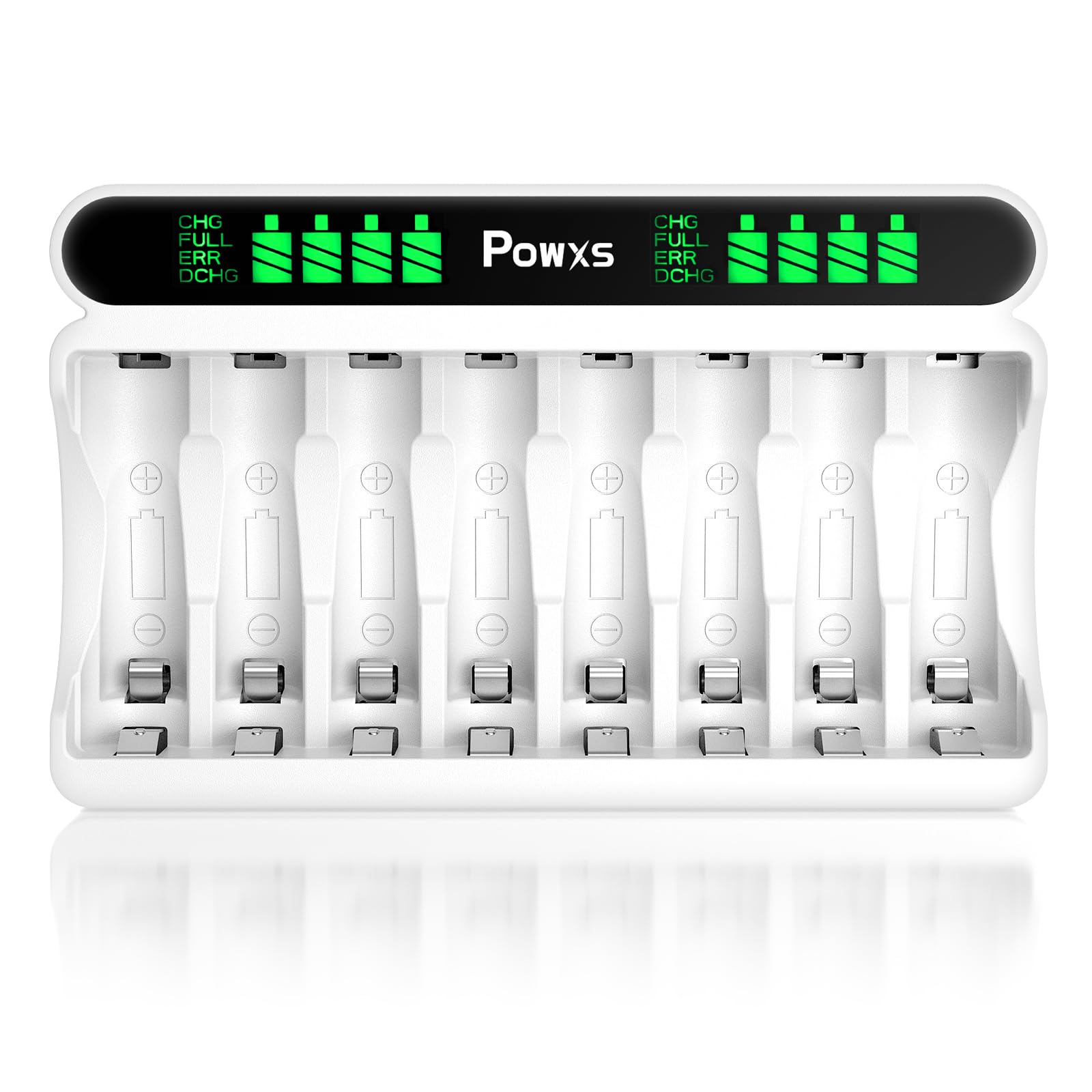 

POWXS Battery AA AAA Charger Rapid Battery Charger LCD LCD Display Compatible with AA Rechargeable Rechargeable Batteries Battery Charger Can Charge 8