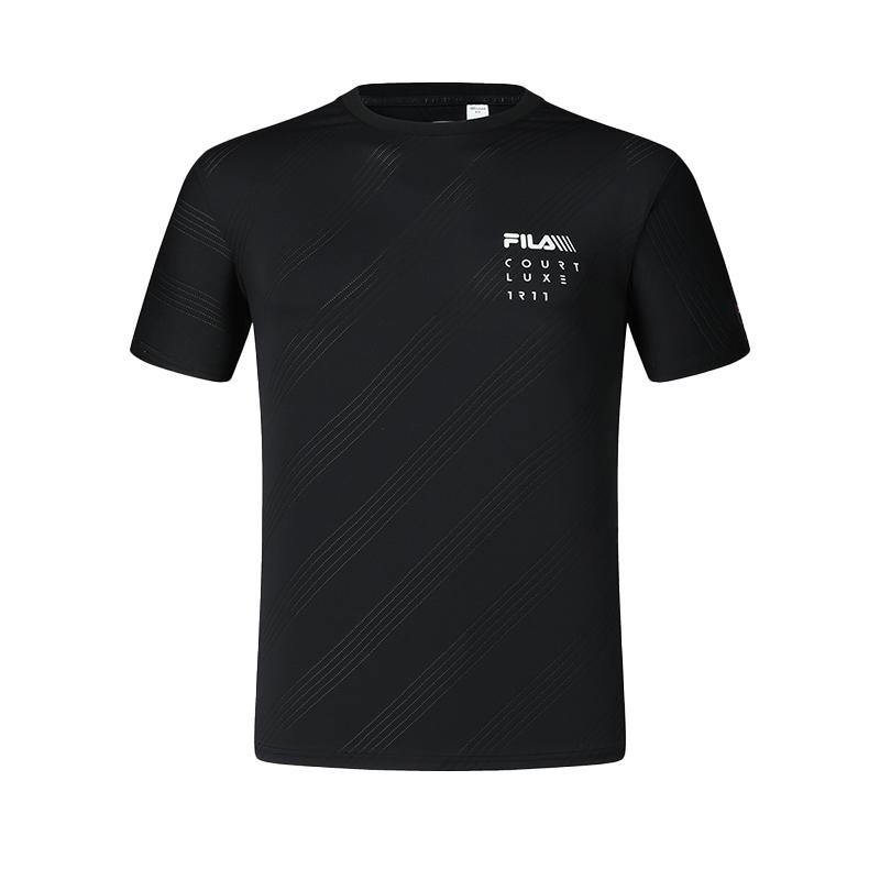 

New FILA T Shirts Men s Black A11M423107FBK 170/92A/M