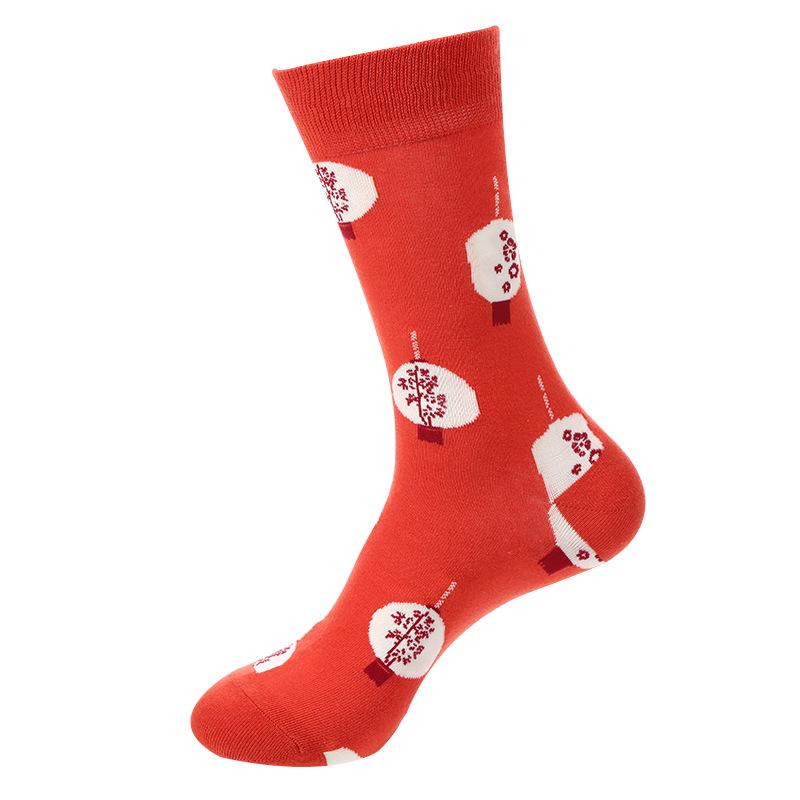 Cartoon Fruit Animal Cake Flower Mixed Colors, Pure Cotton, INS Fashion Brand, Net Red, Casual Fashion Socks for Men and Women