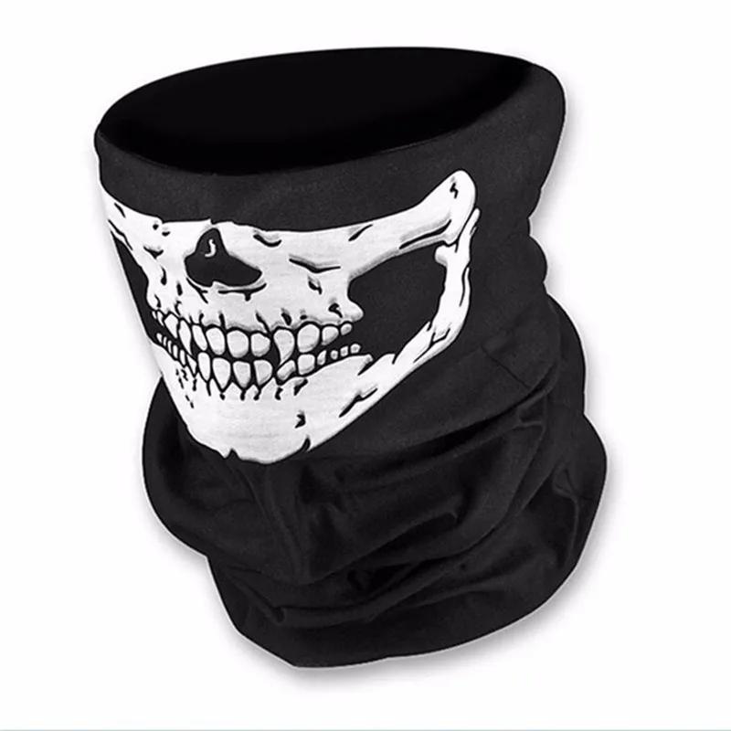 2025 New Scary Skeleton Gloves Cycling Ski Half Face Mask Horror Skull  Claw Bone Party Supplies Favors Halloween DIY Decoration