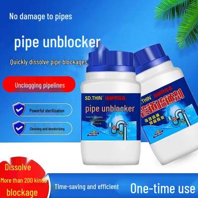 Powerful Pipe Unblocker for Kitchen Grease & Toilet Odors
