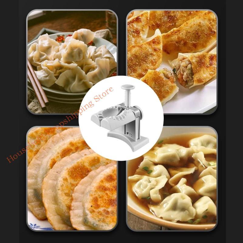 Efficient Manual Dumpling Maker for Home Use Quick Press Action Ensures Closures Comfortable Grip Dishwasher Friendly