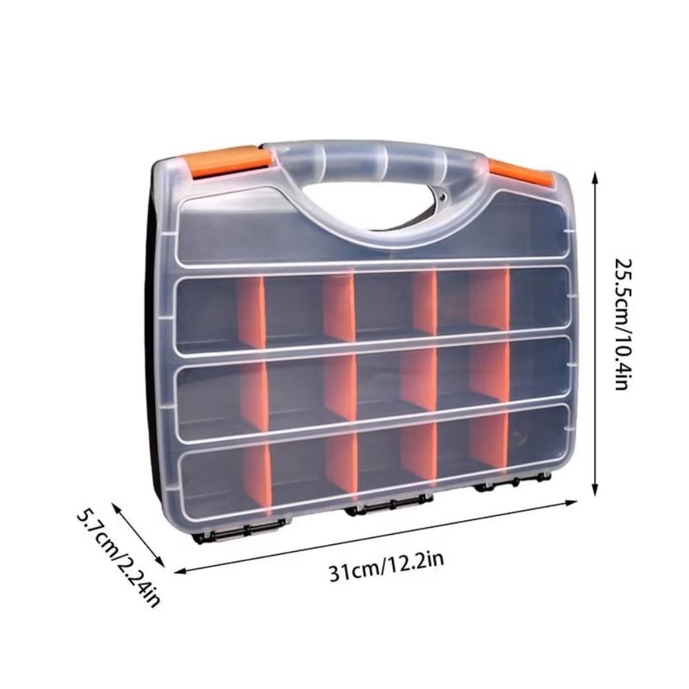 Metal Parts Screw Storage Box Plastic Auto Repair Tool Box Durable Parts Box