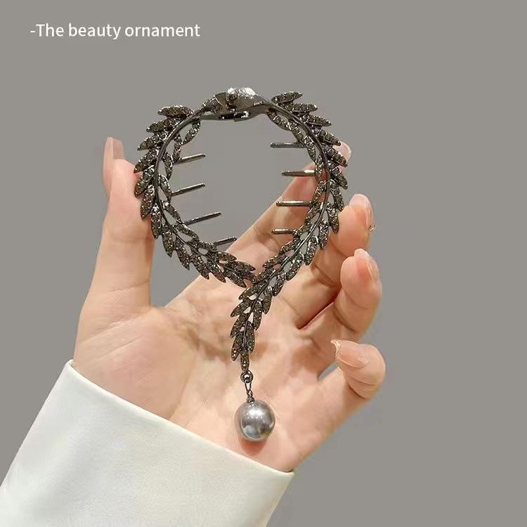 Vintage Lily of the Valley Tassel Ponytail Hairpin Clasp