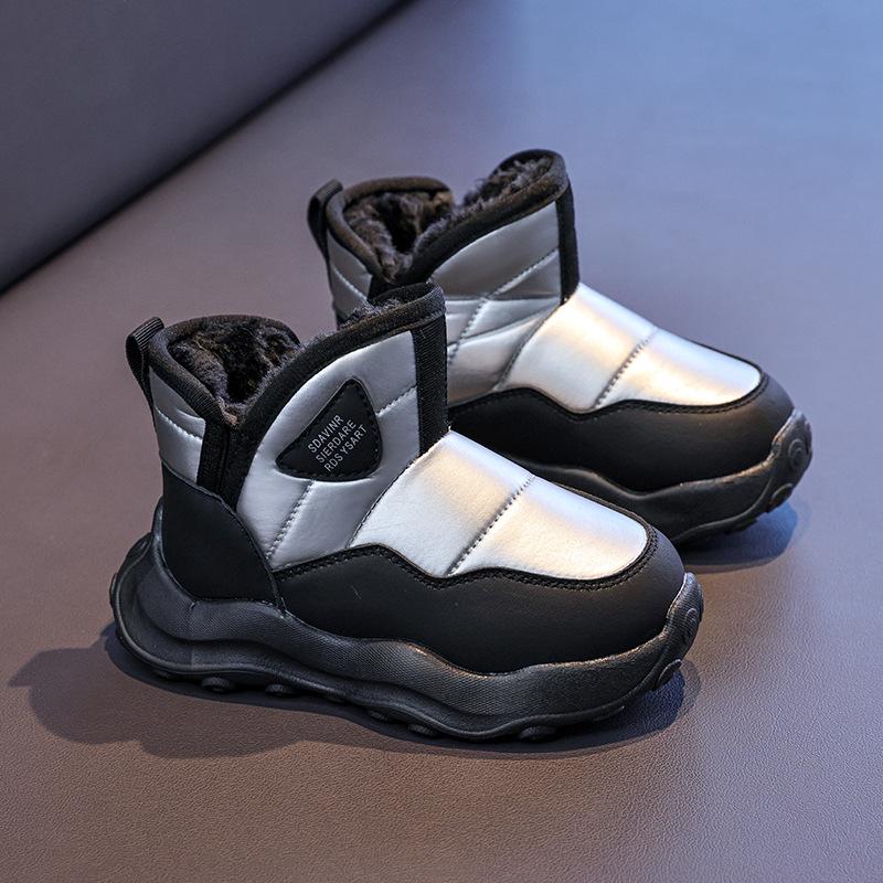 2025 Winter Plus Velvet Thickened Warm Snow Boots for Girls & Boys - Medium & Large Children