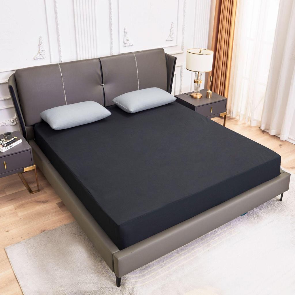 HOMZY Waterproof Bed Fitted Sheet Soft Breathable Mattress Cover