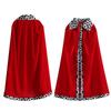 FakeFace King Costume Includes Crown and Prince Cosplay Costume with Red Perfect for Stage Cultural and Events Kids' Set, Cape, 2-Piece Set, Costume,