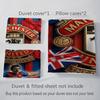 Glory Devils Rise Three-piece set (1 * duvet cover + 2 * pillowcase, without core) 2D Flat Duvet cover and pillowcase Bedding set Soft and comfortable