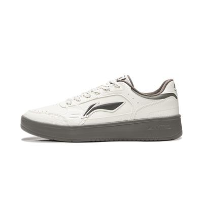 Li Ning Sycee Abrasion Resistant Lightweight Breathable Low Top Skateboard Shoes Men's Ivory AGCW081-1
