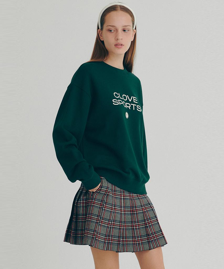 Clove [22Fw Clove] Check Pleated Skirt (Red)