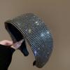 Shiny Rhinestone Headband Headwear Blingbling Hair Hoop Fashion Wide Edge Hairband  Makeup