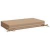 Seat Cushion SOEST 100percent  Polyester Sand 70 x 40 x 10 cm
