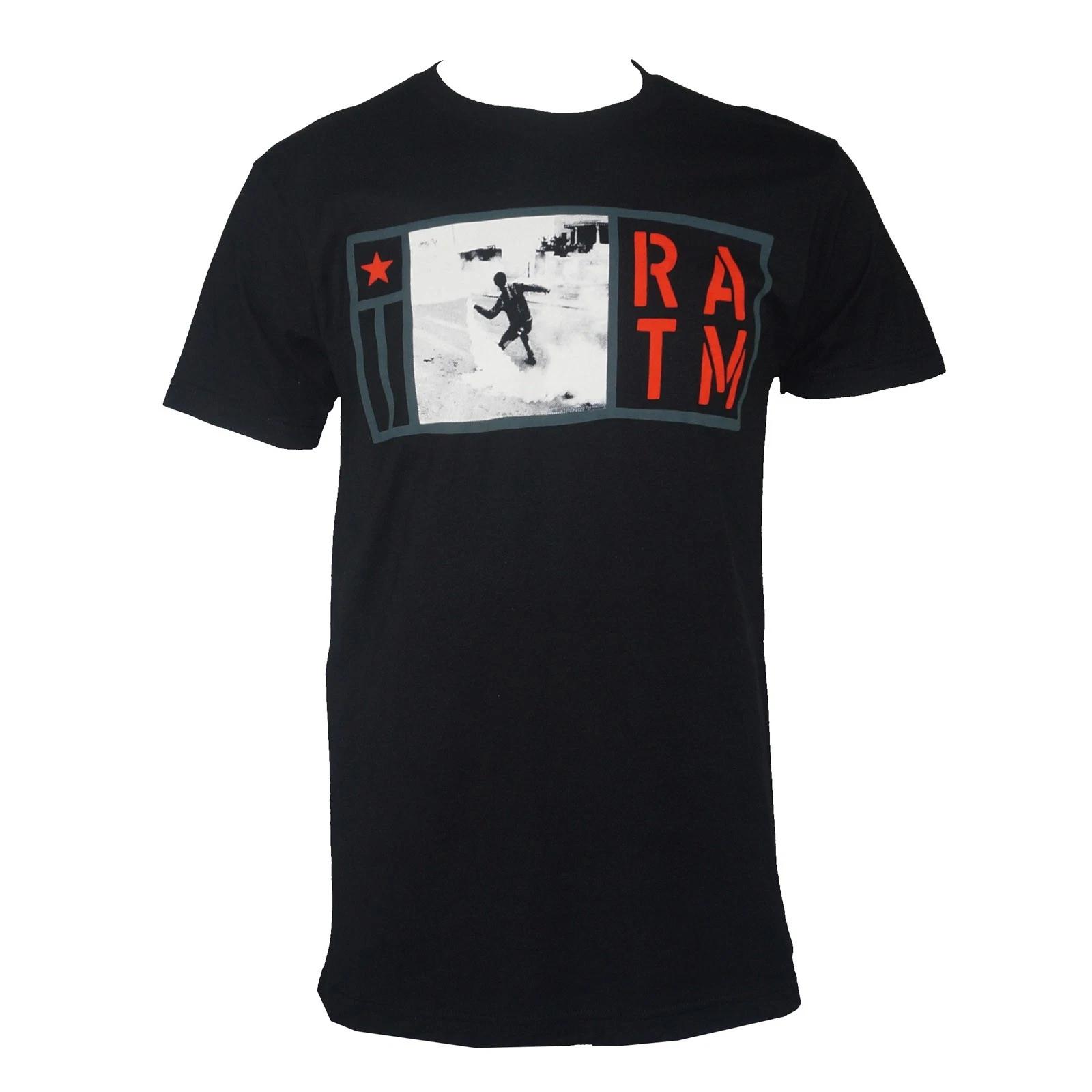 Authentic RAGE AGAINST THE MACHINE Smoke Grenade Logo Black T-Shirt S NEW L