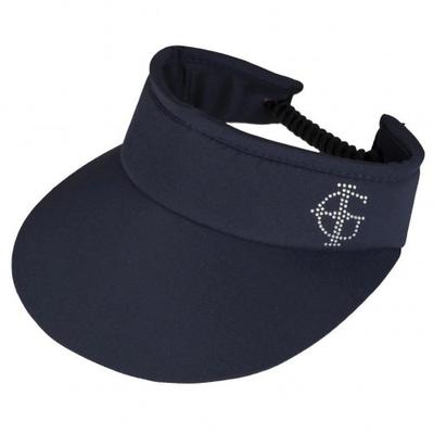 Island Green Womens/Ladies Diamante Logo Golf Sun Visor