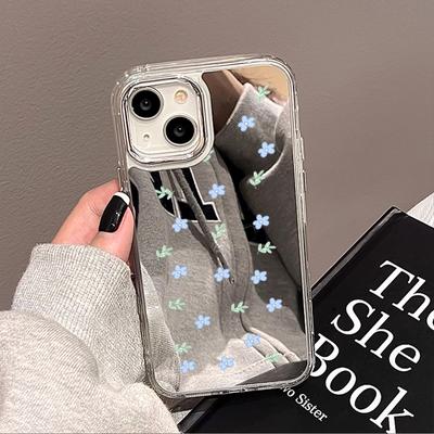 Mobile Phone Cases for iPhone 11 13 XR 15 Pro Max 12 14 Pro Max Case iPhone 16 XS Max Mirror Protective Case Mirror Exquisite Cartoon Waterproof